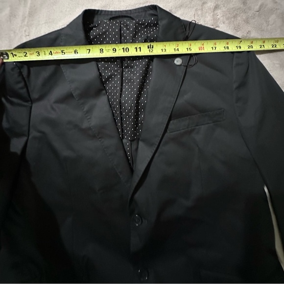 Michael Kors Classic-Fit Suit 2 Piece 100% Cotton Size-44R Color: Black - Picture 4 of 14